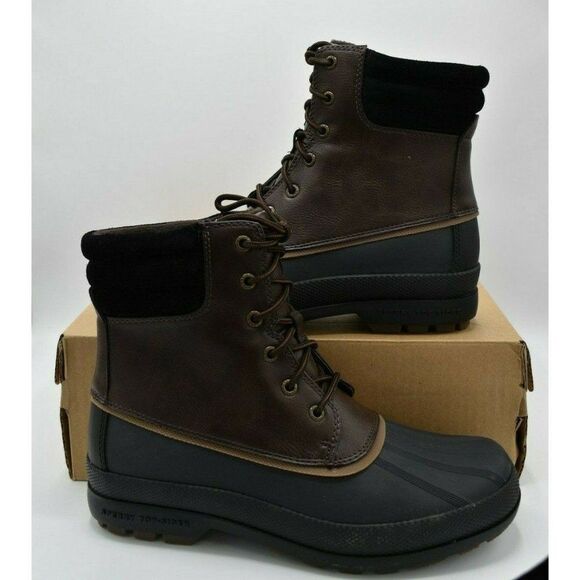 Sperry Mens Size 8 M Cold Bay Brown Black Duck Boots STS19550 - Picture 3 of 10